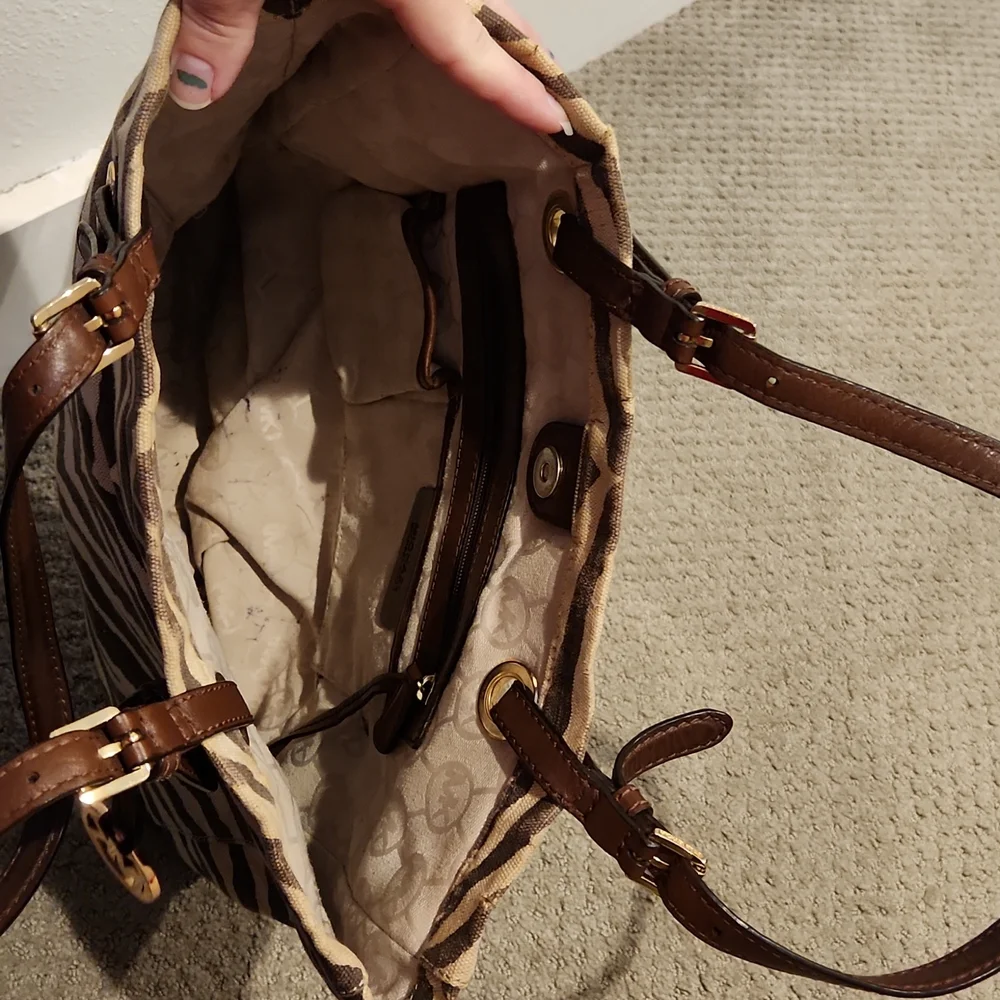 Michael Kors canvas tote / purse